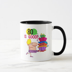80 is Good Birthday Tshirts and Gifts Mok