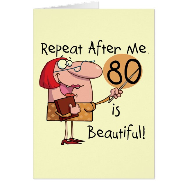 80 is mooie t-shirts en cadeautjes (Voorkant)