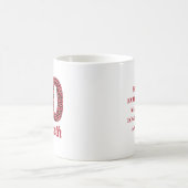 80 jaar cadeau rode luipaard 80ste verjaardag gewo koffiemok (Center)