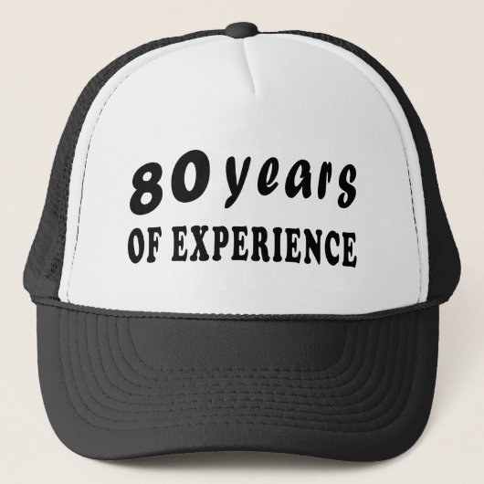 80 jaar ervaring trucker pet (Voorkant)
