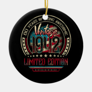 80 jaar Geweldige 80th Birthday  1942 Verenigde St Keramisch Ornament