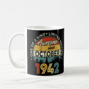 80 jaar Geweldige sinds oktober 1942 80e geboorte Koffiemok