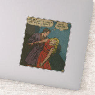 80 jaar Golden age Horror strips   eng  Sticker