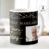 80 jaar in het maken van zwart goud koffiemok