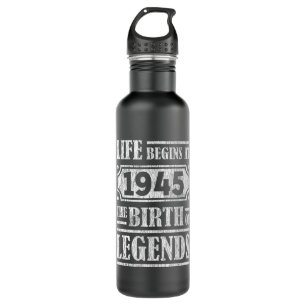 80 jaar oud 1945 Geboorte Legende 80ste Verjaardag Waterfles