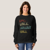 80 jaar oud Geweldige Epic sinds januari 1943 80th Trui (Voorkant volledig)