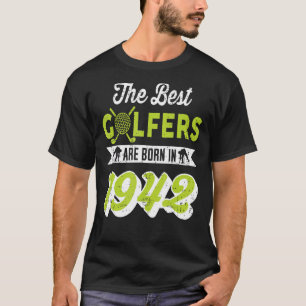 80 jaar oud Golfer Golfing Golf 1942 80th Birthday T-shirt