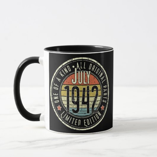80 jaar Oud juli 1942 Limited Edition 80th Mok (Links)