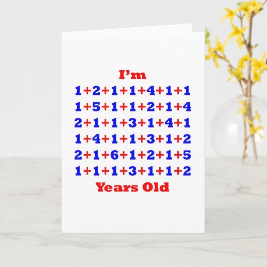 80 jaar oud! kaart (Gele Bloem)