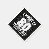 80 Jaar Oud Sarcastisch Meme Grappige 80e Verjaard Servet (Hoek)