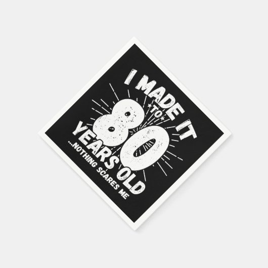 80 Jaar Oud Sarcastisch Meme Grappige 80e Verjaard Servet (Hoek)