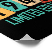 80 jaar oud van Geweldige in 1942 80e verjaardag Poster (Hoek)