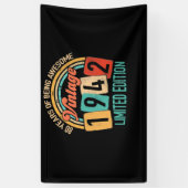 80 jaar oud van Geweldige in 1942 80e verjaardag Spandoek (Verticaal)