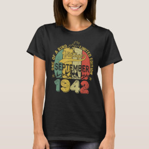80 jaar oude 80ste verjaardag Geweldige sinds sept T-shirt