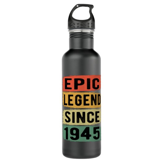 80 jaar oude Bday 1945 Epic Legend 80ste verjaarda Waterfles (Voorkant)