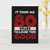 80 jaar oude dag nam me er goed uitzien op 80ste v kaart (Gele Bloem)