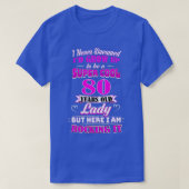 80 jaar oude dame Funny 80th Birthday Rockin sinds T-shirt (Design voorkant)