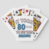 80 jaar oude design speelkaarten (Achterkant)