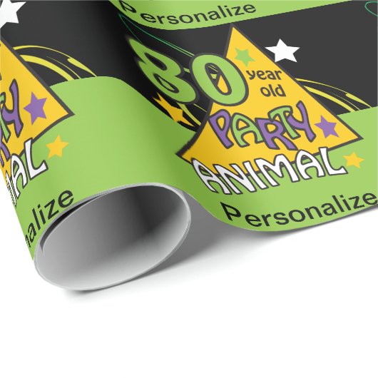 80 jaar oude dierdag cadeaupapier (Rol Hoek)