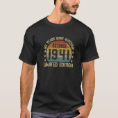 80 jaar oude Gift Oktober 1941 Beperkte Uitgave 80 T-shirt (Voorkant)