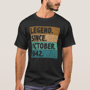 80 jaar oude legering sinds oktober 1942 80e geboo t-shirt