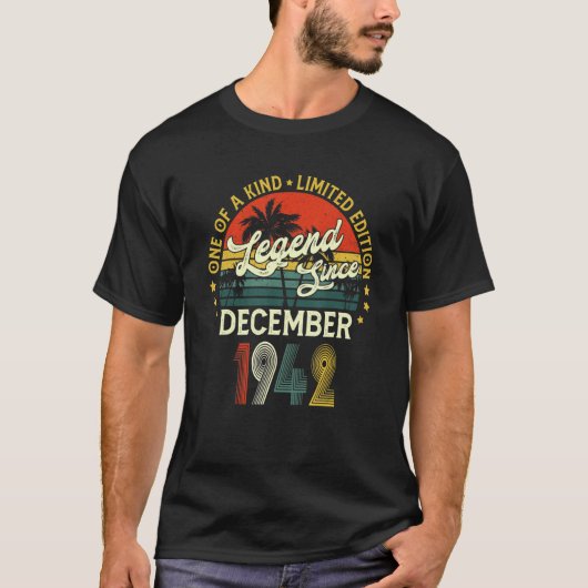 80 jaar oude leggende sinds december 1942 80e gebo t-shirt (Voorkant)