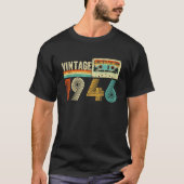 80 jaar oude retro Cadeau verjaardagsklassieker Fu T-shirt (Voorkant)