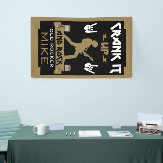 80 jaar oude rockers spandoek (Beurs)