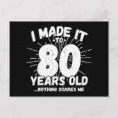 80 Jaar Oude Sarcastische Meme Leuk 80ste Verjaard Briefkaart (Voorkant)