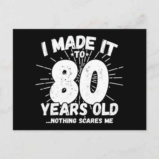 80 Jaar Oude Sarcastische Meme Leuk 80ste Verjaard Briefkaart (Voorkant)