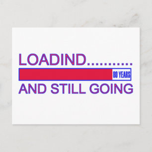 80 JAAR OUDE VERJAARDAG DESIGN BRIEFKAART