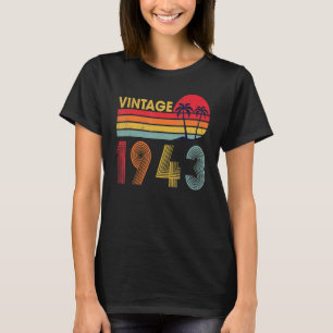 80 jaar oude Vintage 1943 80e verjaardag 1 T-shirt