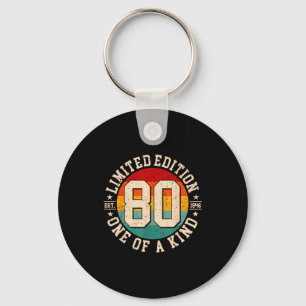 80 jaar oude vintage 1946 gelimiteerde editie 80st sleutelhanger