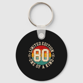 80 jaar oude vintage 1946 gelimiteerde editie 80st sleutelhanger