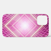 80 jaar retro en Sci Fi pop art scene. Case-Mate iPhone Case (Achterkant (horizontaal))