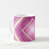 80 jaar retro en Sci Fi pop art scene. Koffiemok (Voorkant links)