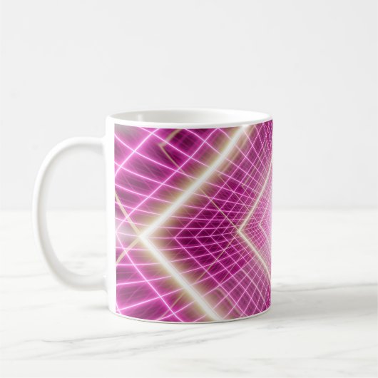 80 jaar retro en Sci Fi pop art scene. Koffiemok (Links)