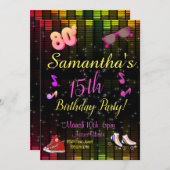 80 jaar uitnodiging, terug naar de 80, elke leefti kaart (Voorkant / Achterkant)