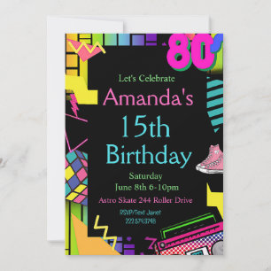 80 jaar uitnodiging, terug naar de 80, elke leefti kaart