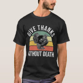 80 jaar Vegan Thanksgiving Turkije Dierenrechten T-shirt (Voorkant)
