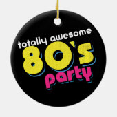 80 jaar volledig geweldige feest keramisch ornament (Achterkant)