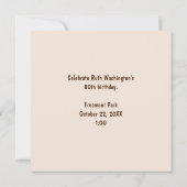 80 jaar Young Schattig Rabbit Photo 80th Birthday (Achterkant)