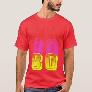 80  jaren 80 t-shirt