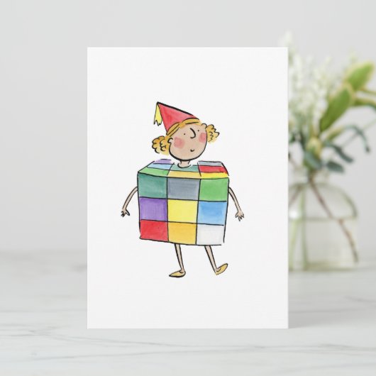 80-jarig jubileum kaart (Staand voorkant)