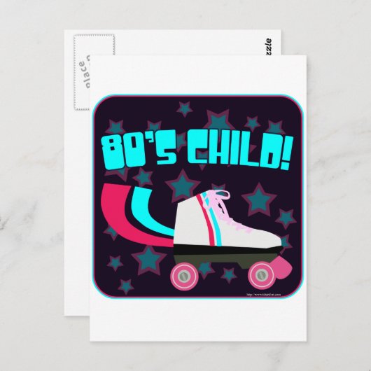 80-jarig kind briefkaart (Voorkant / Achterkant)