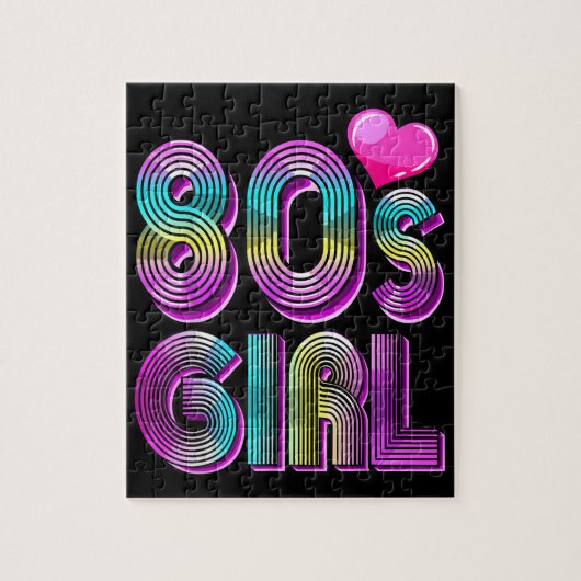 80-jarig meisje: Costume Retro Legpuzzel (Verticaal)