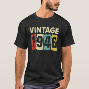 80-jarige 1946 80 jaar oud Verjaardag mannen vrouw T-shirt