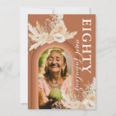 80-jarige Boho-Sinaasappel Kaart (Voorkant)