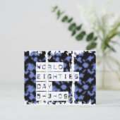 80-jarige dag briefkaart (Staand voorkant)