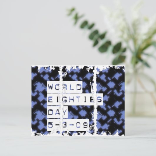 80-jarige dag briefkaart (Staand voorkant)